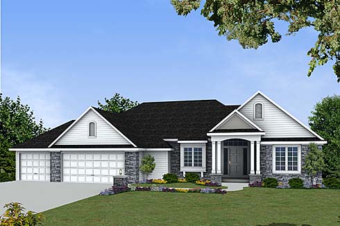 Hawthorne II Model - Allen County Northwest, Indiana New Homes for Sale